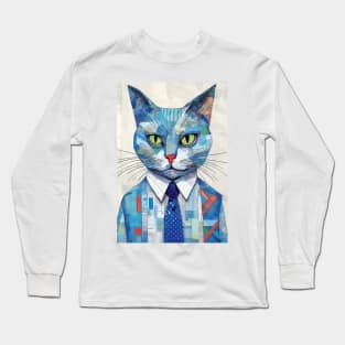 Abstract Cat 5 Long Sleeve T-Shirt